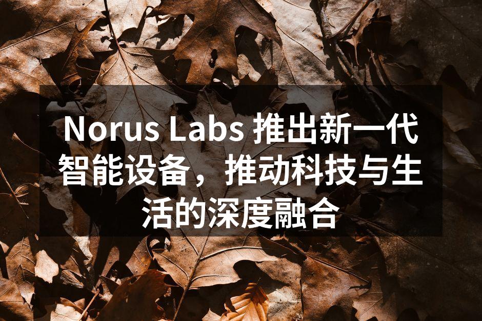 Norus Labs新一代智能设备亮相科技博览会